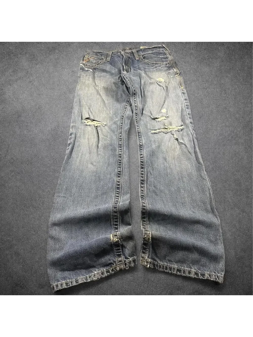 Y2K grunge rockstar Cowboy western ariat m4 low rise bootcut jeans - 30x32.5